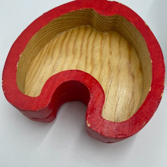 Handmade Ladybug Box Painted Ladybeetle Leaf Wooden Keepsake Trinket Home Decor - Picture 7 of 7